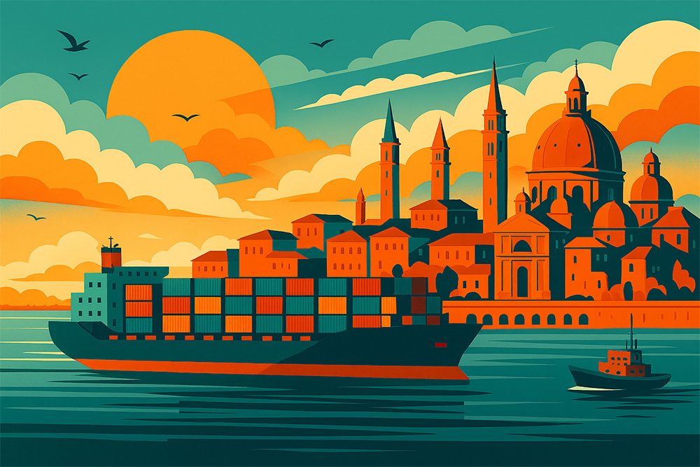 ocean freight, italy, sea freight, logistics